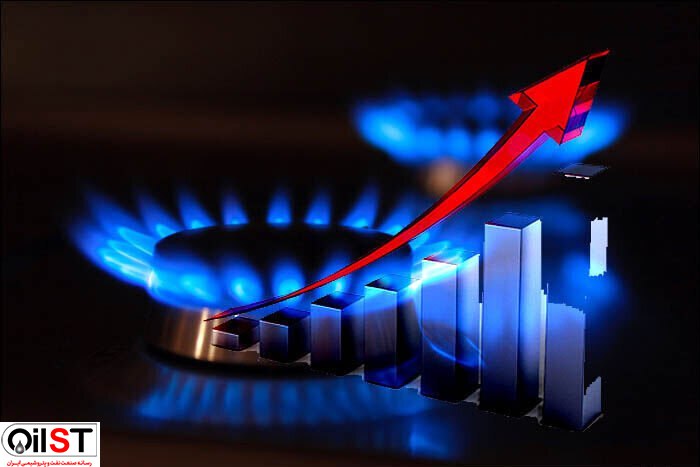 میانگین مصرف گاز خانگی